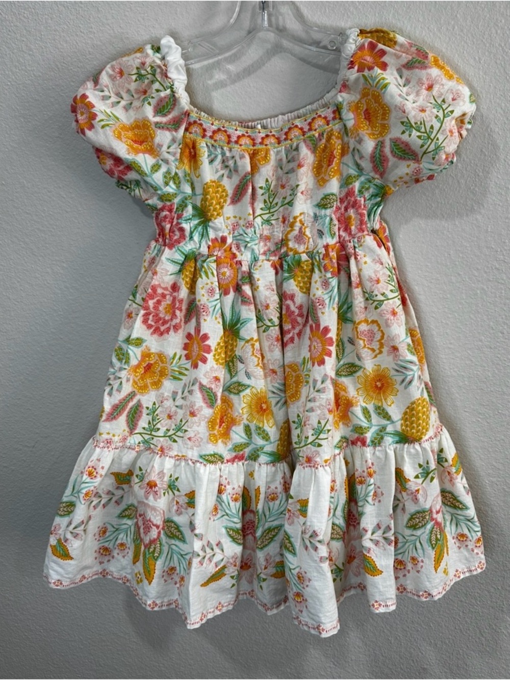 Rachel Zoe Girls Floral  Dress with Puff Sleeves‎ size 8